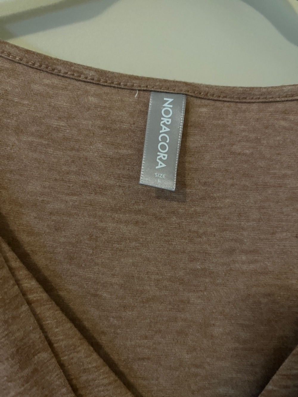 Brown Short-Sleeve Twist-Waist Maxi Dress noracora large casual capsule - Picture 2 of 4